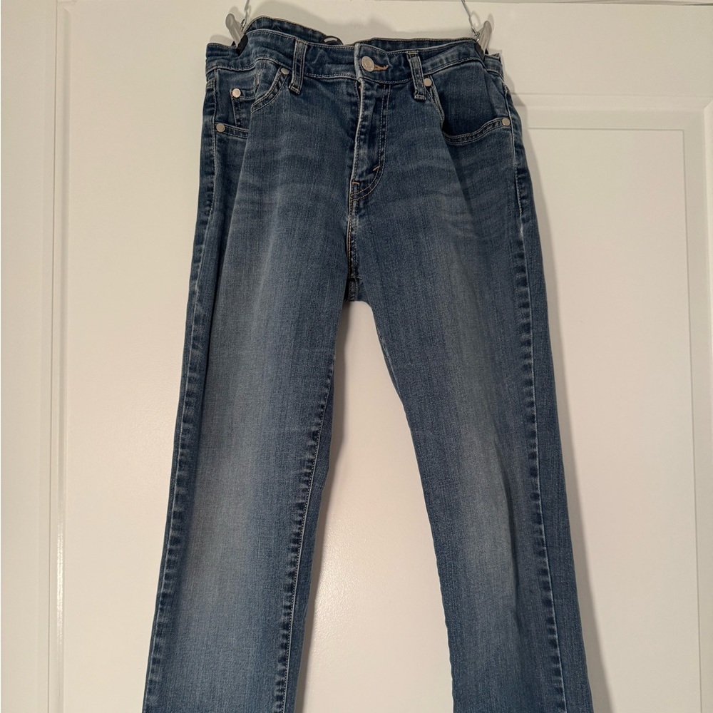 Levi’s 501 midrise skinny, size 10, W 30, L 32, medium wash